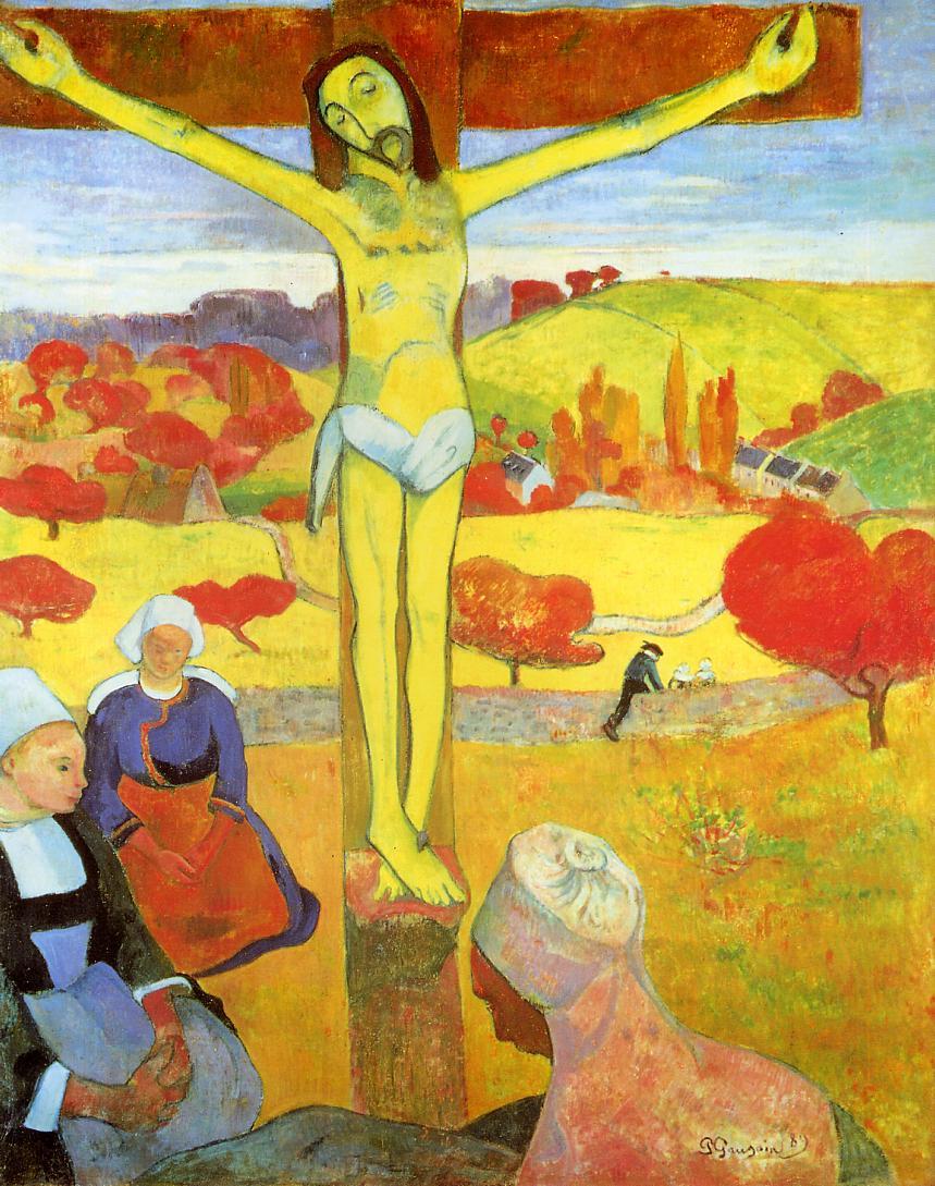 Yellow Christ - Paul Gauguin Painting